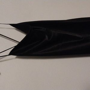 Black slip dress